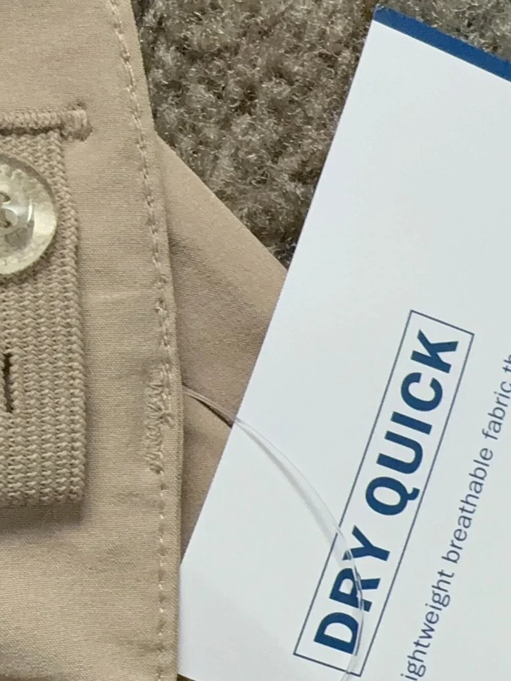 NWT Old Navy Boys Size 7 Khaki Dry-Quick Tech Flat-Front Shorts